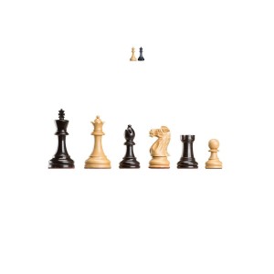 Pièces d'échecs en bois de luxe Judit Polgar dans une boîte 2
