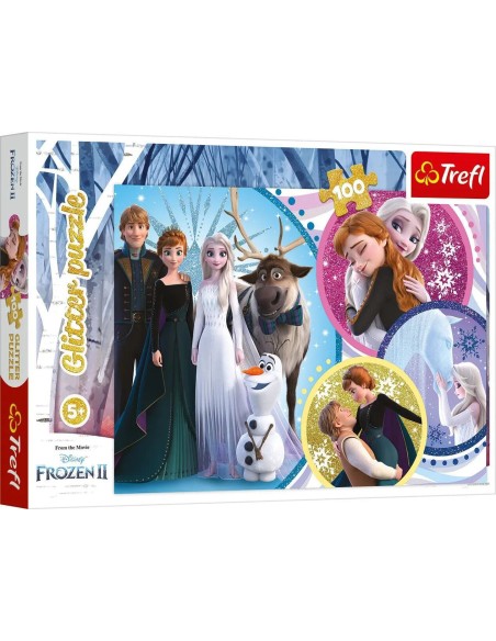 PUZZLE 100 GLITTER FROZEN
