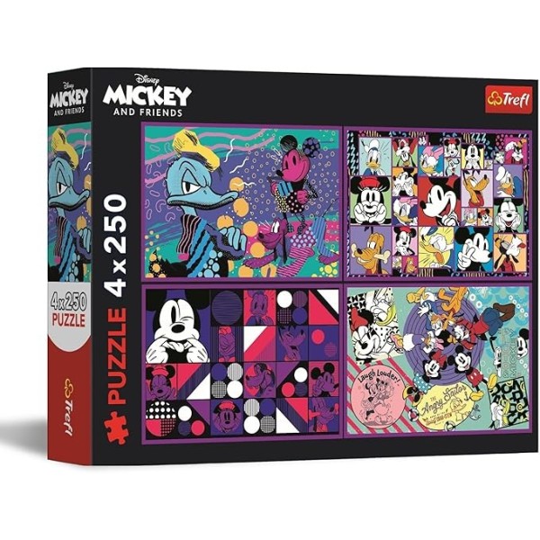 Puzzles 4x250 Mickey Mouse adventures