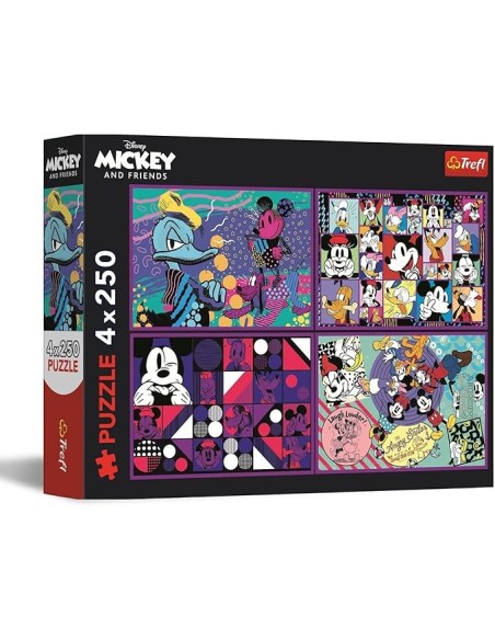 Puzzles 4x250 Mickey Mouse adventures