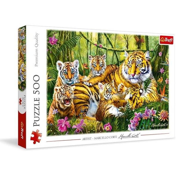 PUZZLE 500 LA FAMILLE DU TIGRE