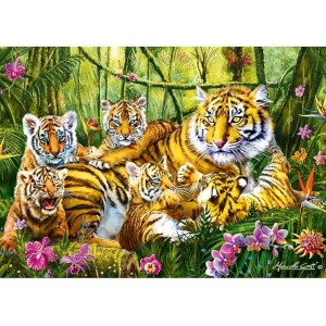 PUZZLE 500 LA FAMILLE DU TIGRE 2