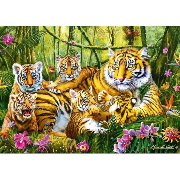 PUZZLE 500 LA FAMILLE DU TIGRE