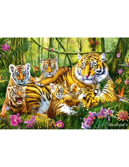 PUZZLE 500 LA FAMILLE DU TIGRE