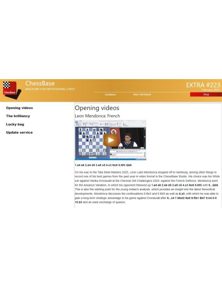 ChessBase Magazine Extra 223 ChessBase Magazine Extra 223
