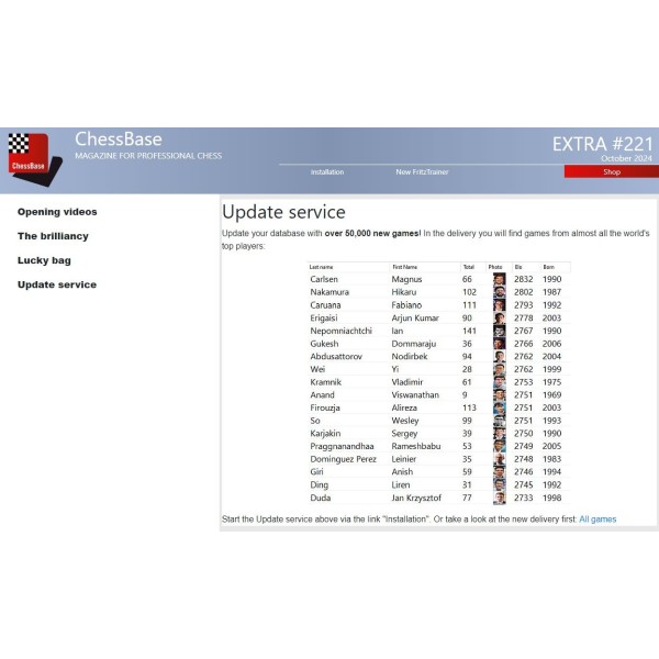 ChessBase Magazine Extra 221