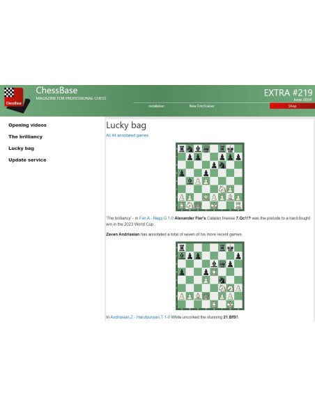 ChessBase Magazine Extra 219