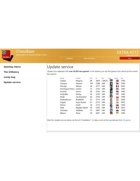 ChessBase Magazine Extra 217