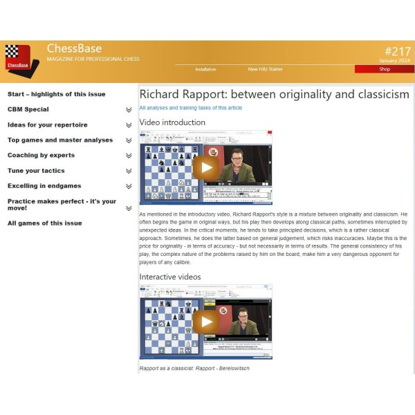 ChessBase Magazine 217