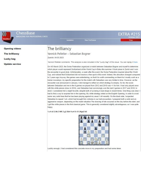 ChessBase Magazine Extra 215