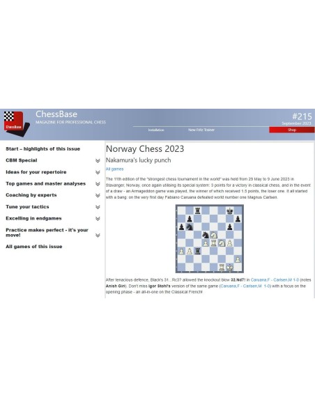 ChessBase Magazine 215