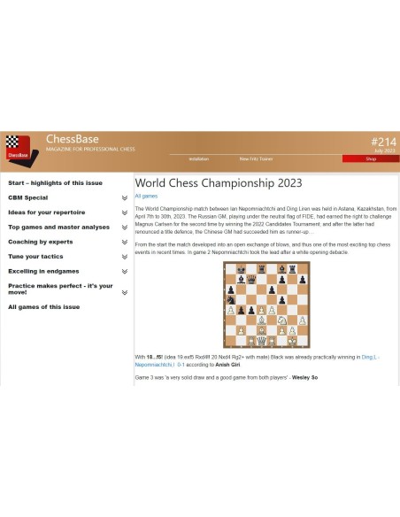 ChessBase Magazine 214