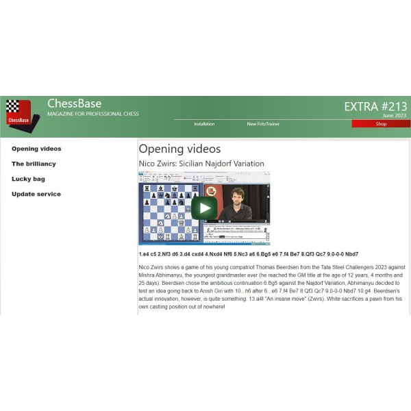 ChessBase Magazine Extra 213