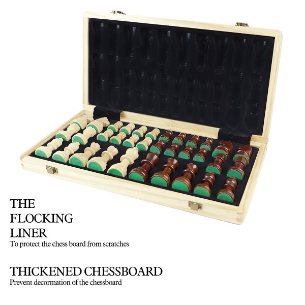 Echiquier Pliable  en bois de noyer