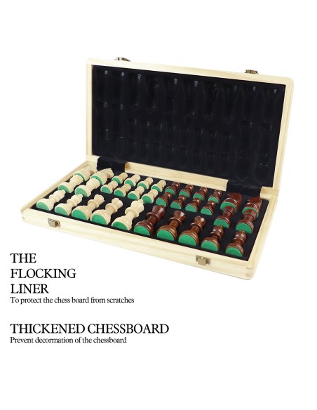 Echiquier Pliable  en bois de noyer Echiquier Pliable  en bois de noyer